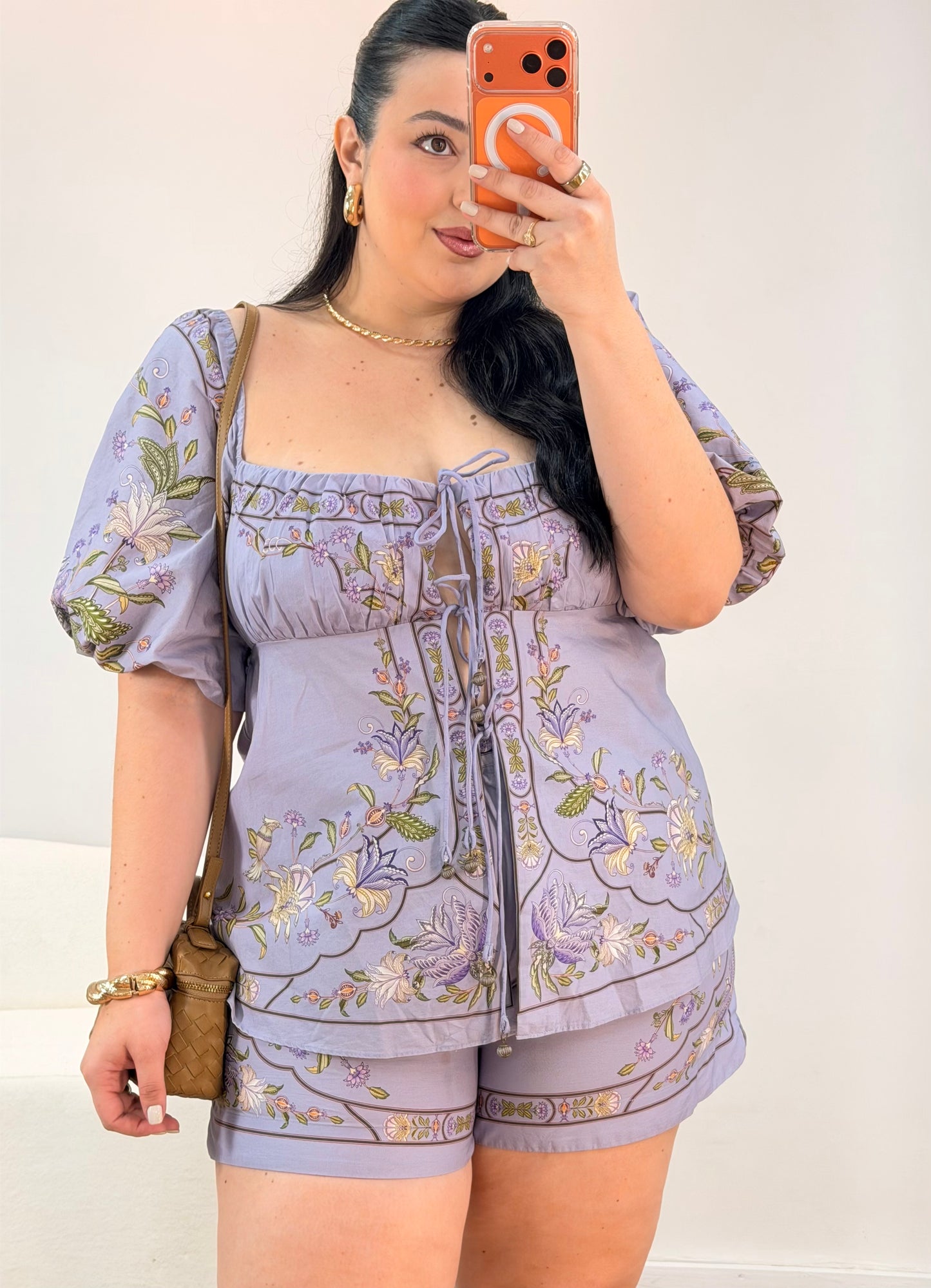 Short Estampado Flor Do Deserto Farm