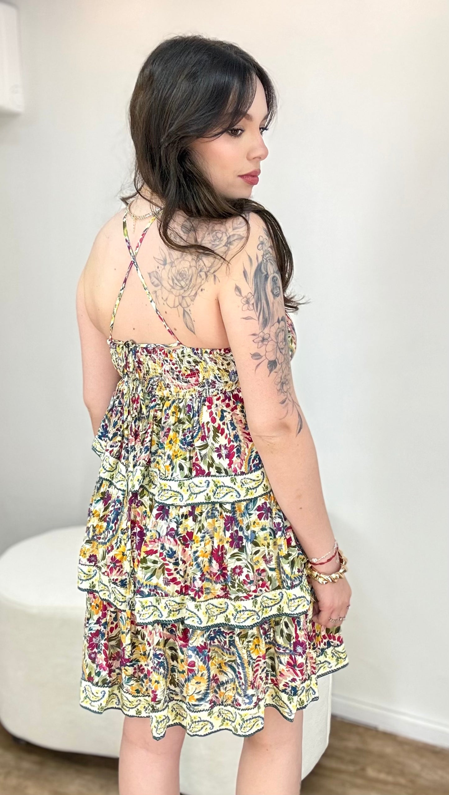 Vestido Curto Brisa de Flor Farm