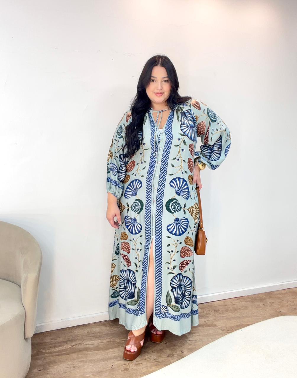 Vestido Longo Sonho de Concha Farm