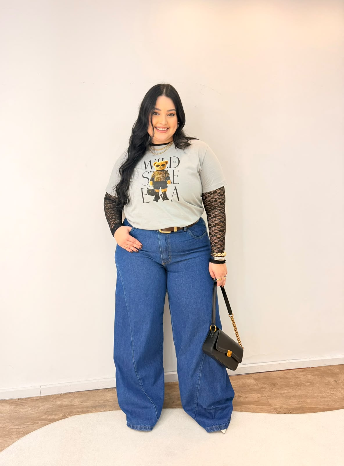 Wide Leg Básica Escura