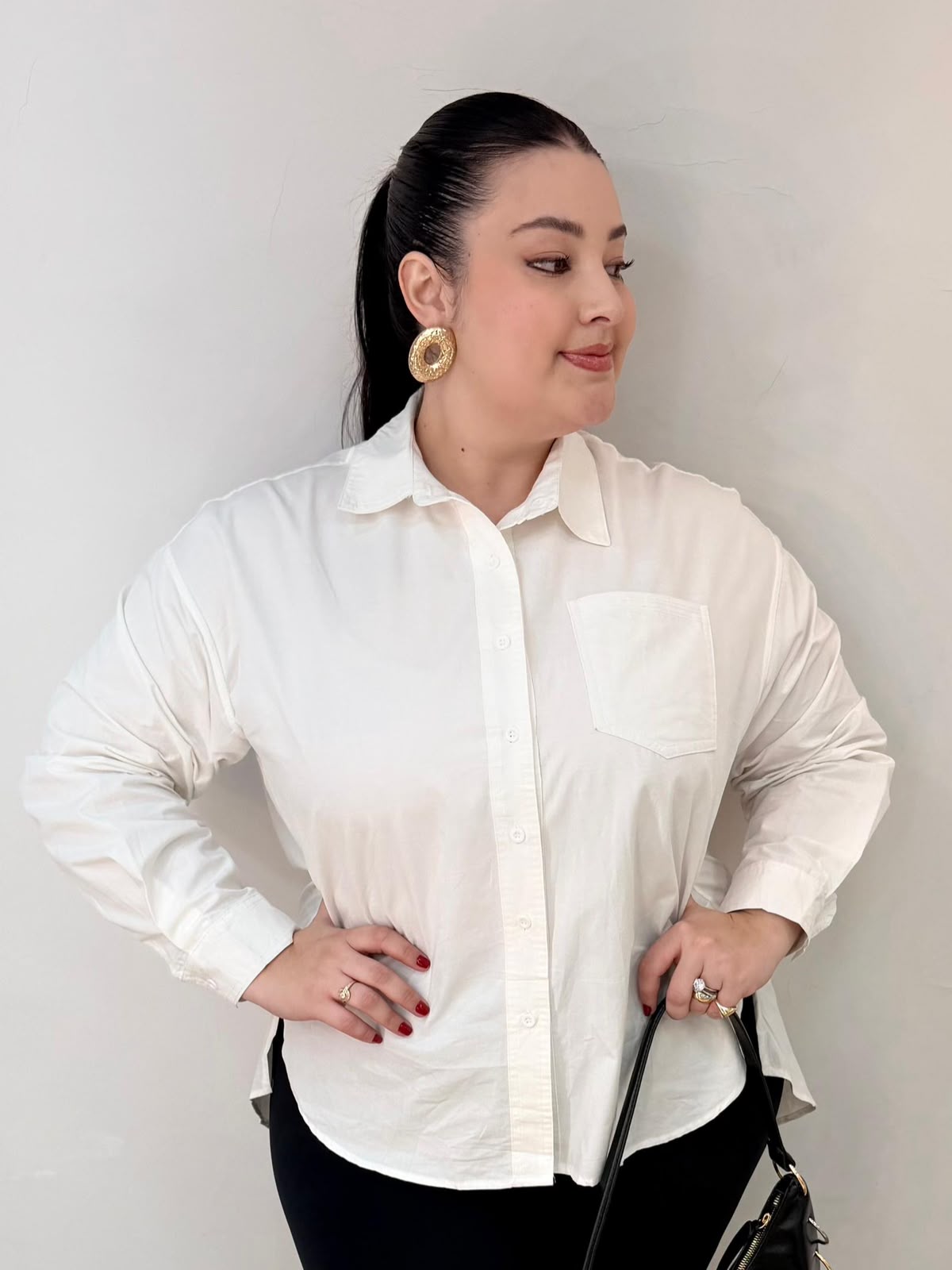 Camisa Algodão Alongada