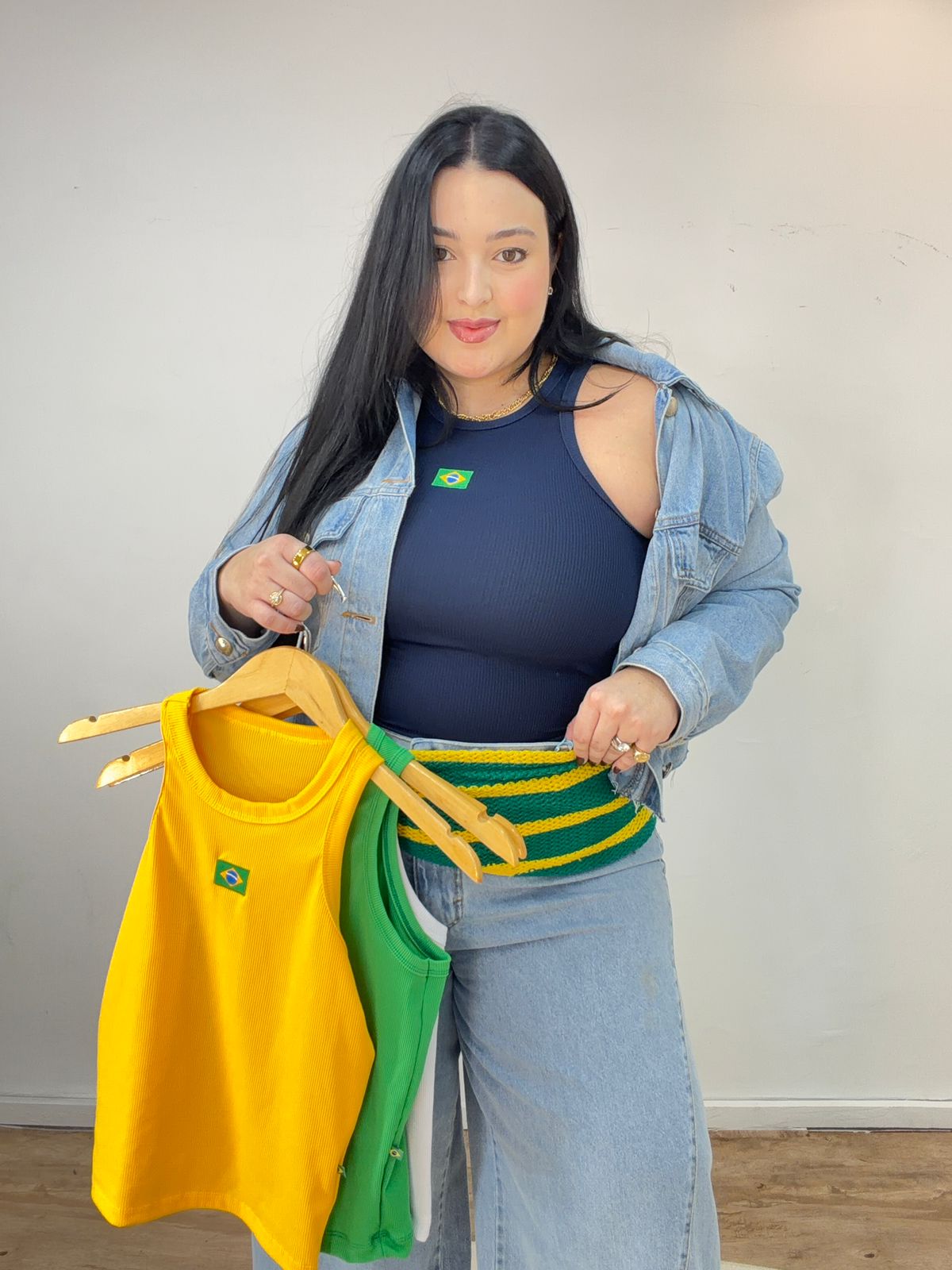 Regata Canelada Bordada Brasil