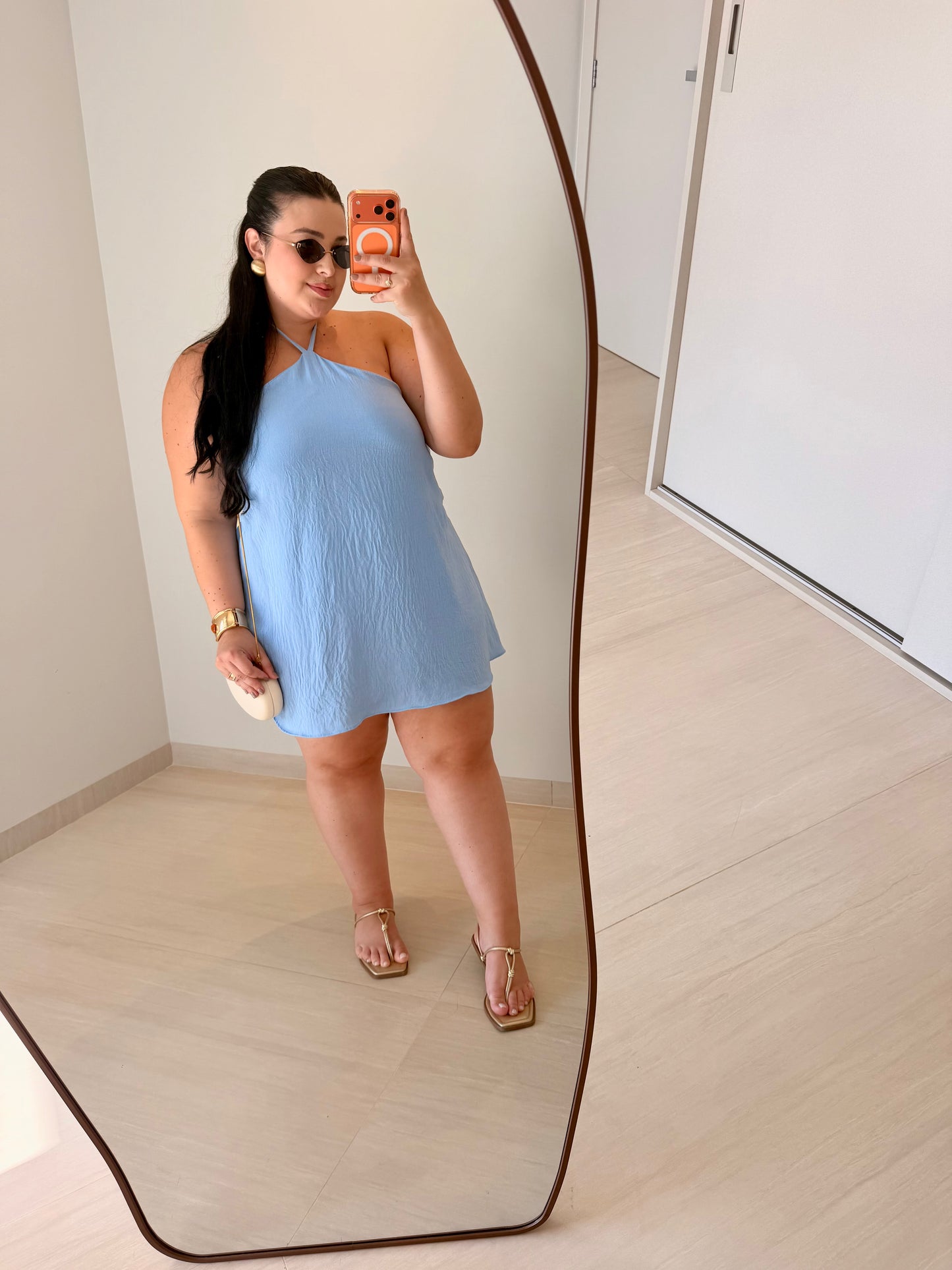 Vestido Curto com Amarração Maria Fernanda