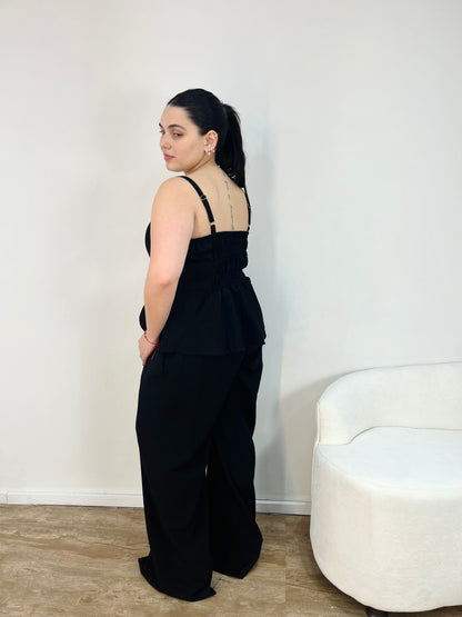 Conjunto com Blusa e Calça Pantalona em Marrant Laila