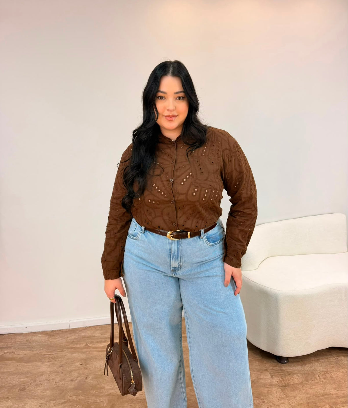 Camisa em Laise Sofia