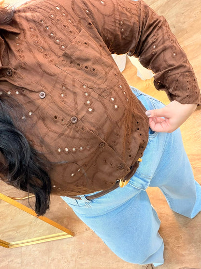 Camisa em Laise Sofia