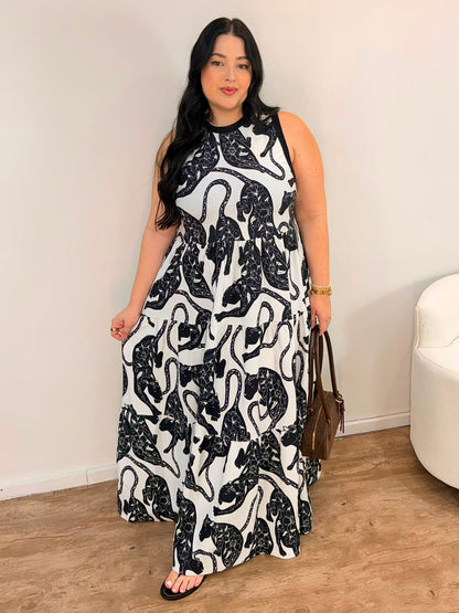 Vestido Marias Estampado Amor De Pantera Farm