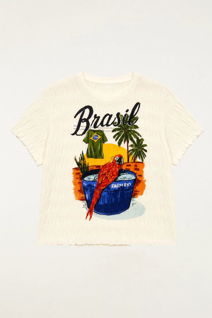 T-Shirt Malha Especial Arara Brasil Farm