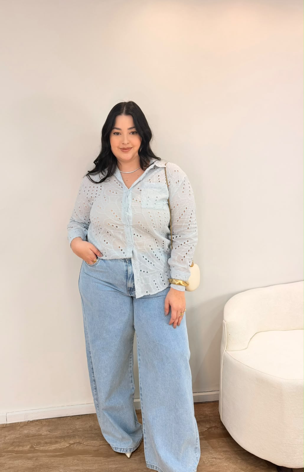 Camisa em Laise Sofia