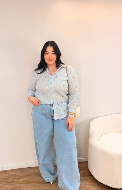 Camisa em Laise Sofia