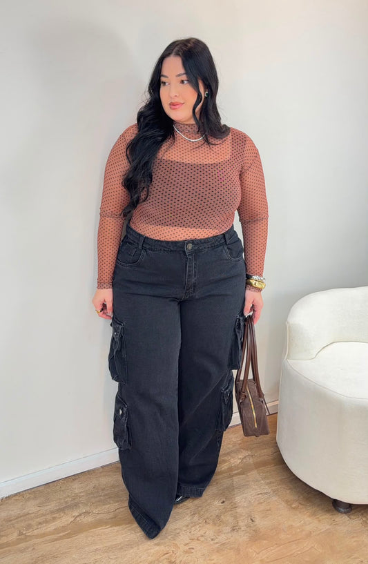 Blusa de Tule Poá