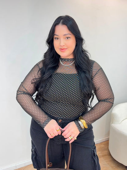 Blusa de Tule Poá