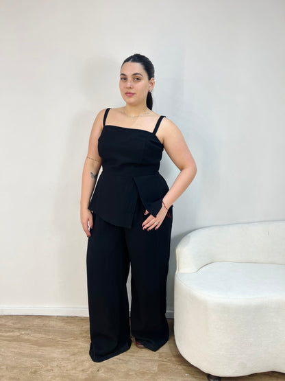 Conjunto com Blusa e Calça Pantalona em Marrant Laila
