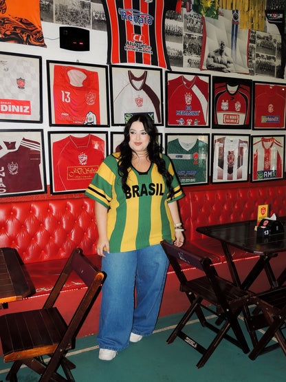 Blusa Tricot Over do Brasil