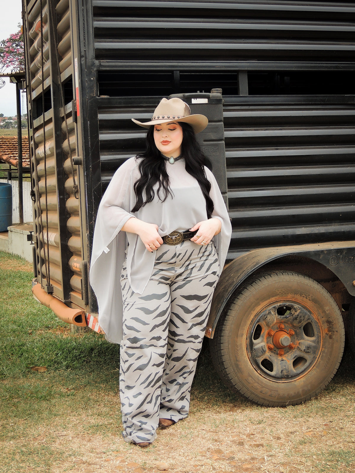 Calça Jeans Zebra Preta