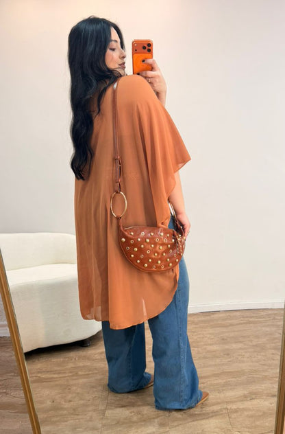 Blusa Capa em Tule