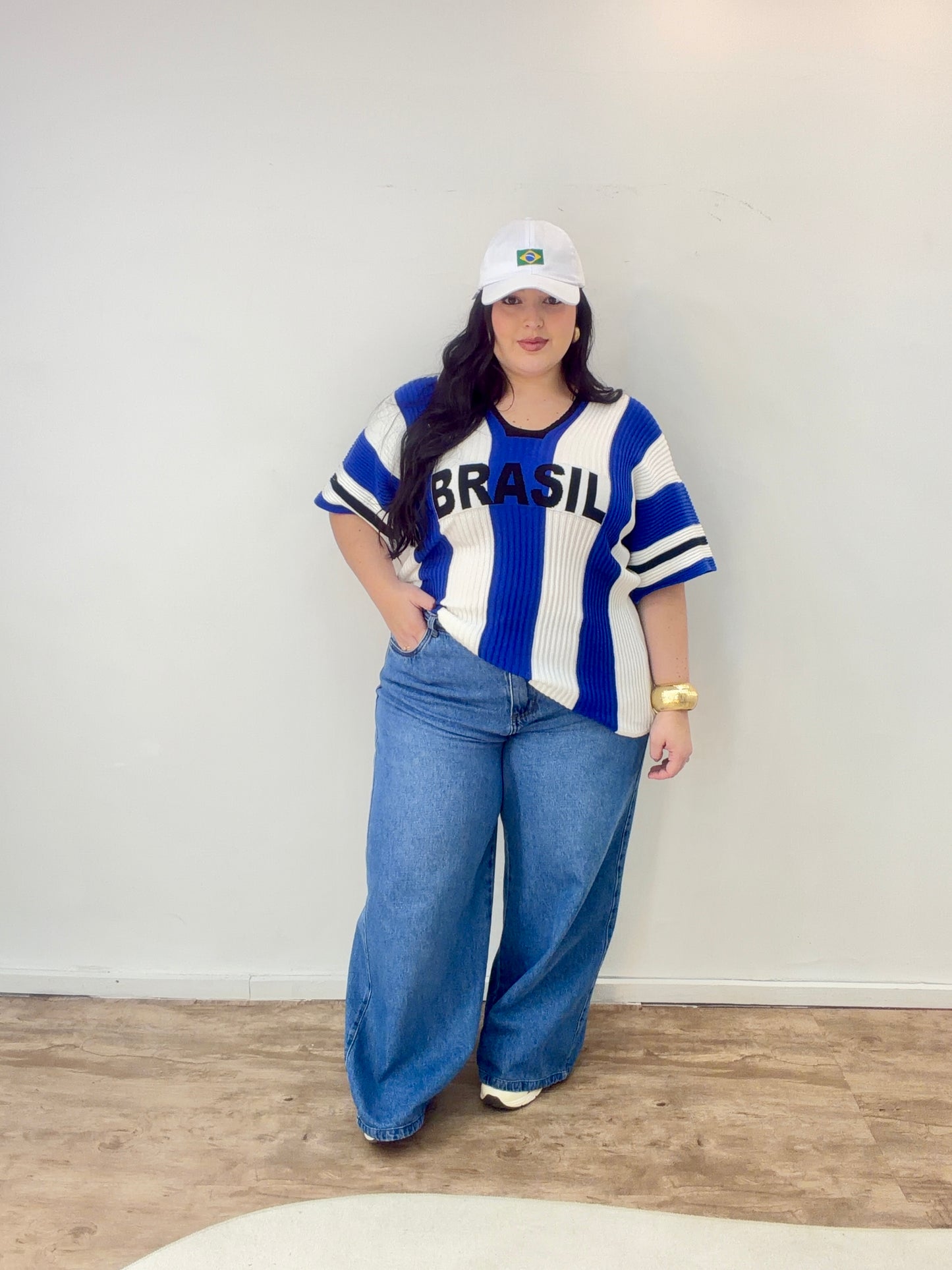 Blusa Tricot Over do Brasil