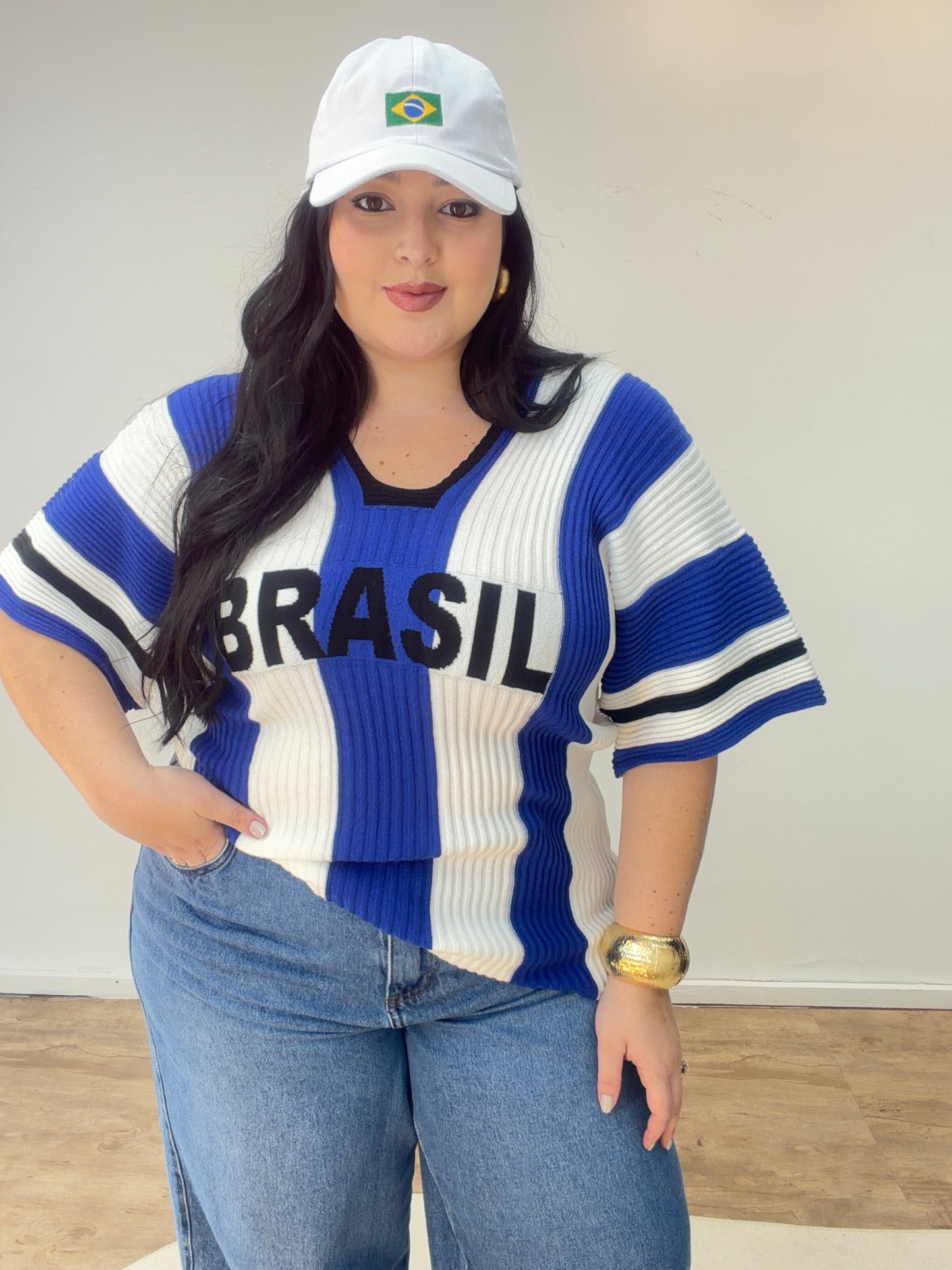 Blusa Tricot Over do Brasil