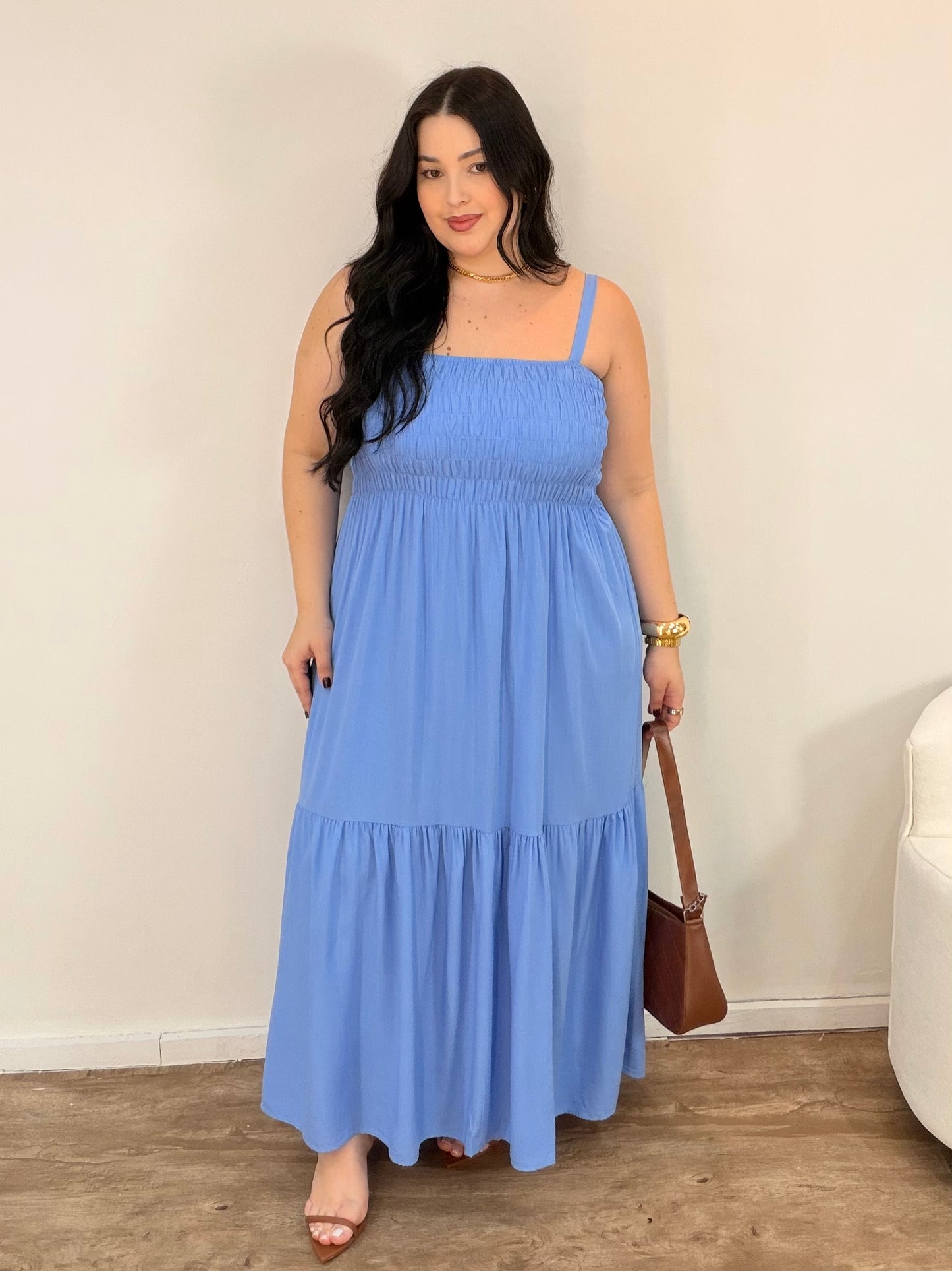 Vestido Bella Lastex Liso