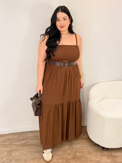 Vestido Bella Lastex Liso