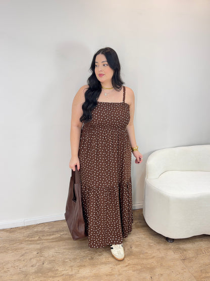 Vestido Bella Lastex Poá