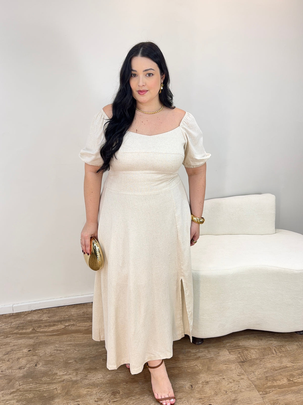Vestido em Linho Ana Luiza