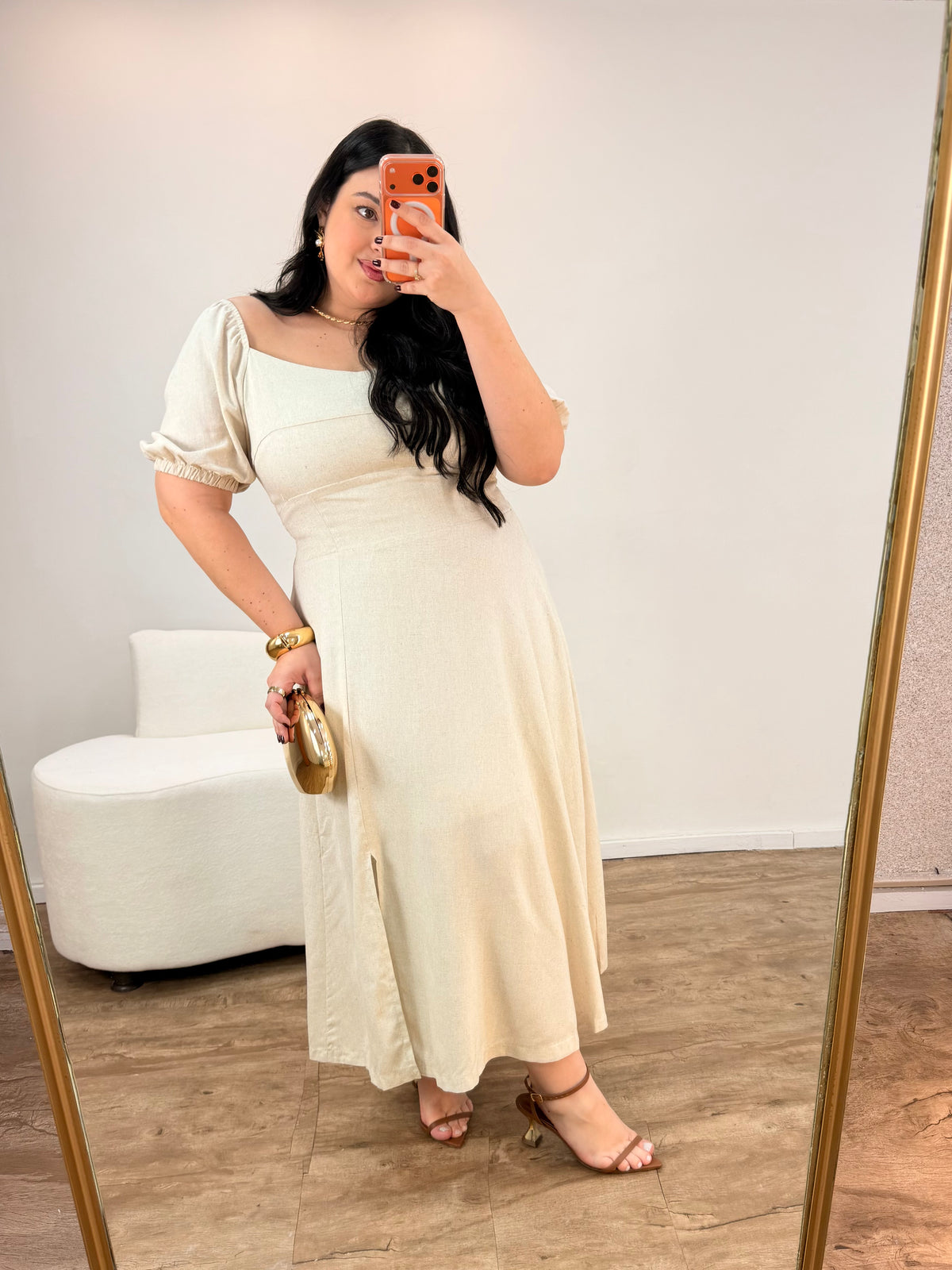 Vestido em Linho Ana Luiza