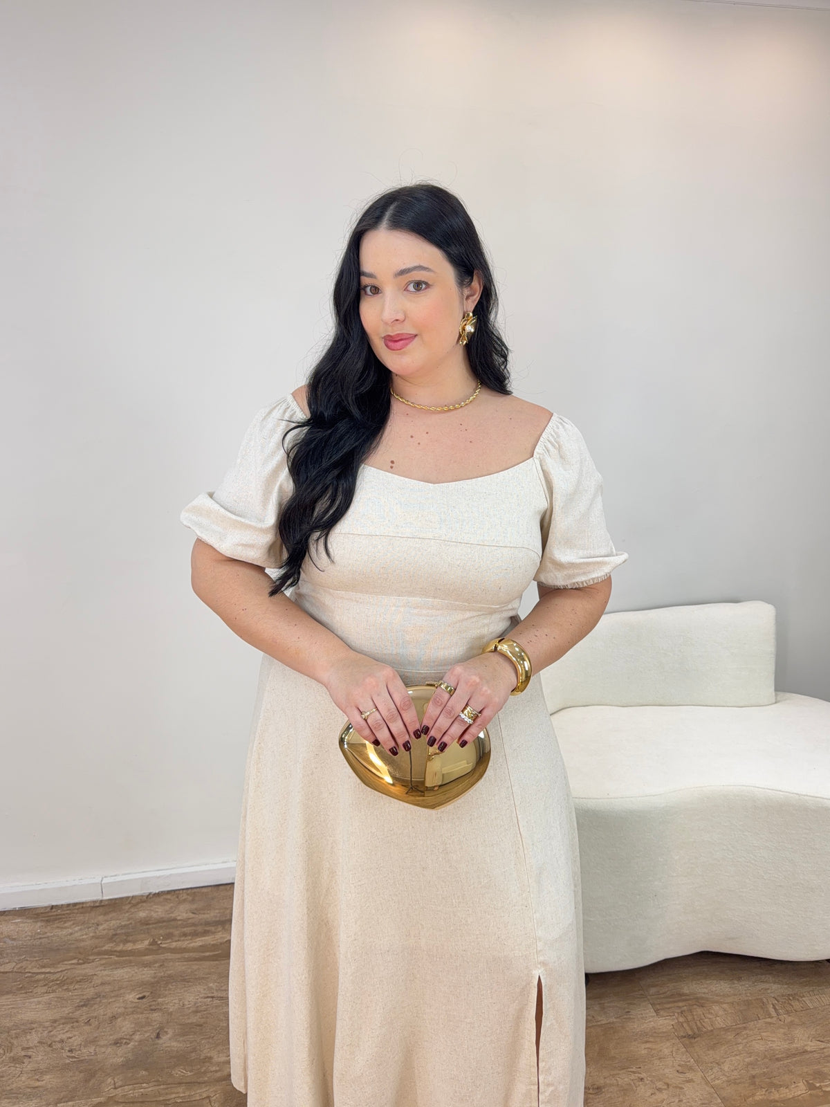 Vestido em Linho Ana Luiza