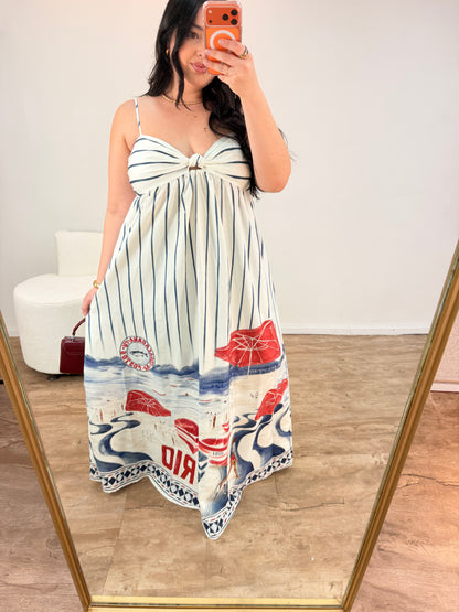 Vestido Longo Posto 6 Farm