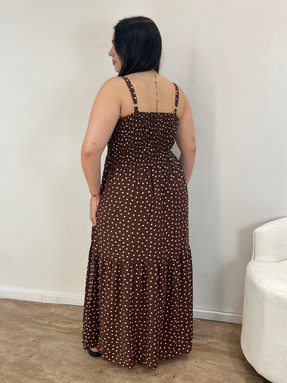 Vestido Bella Lastex Poá