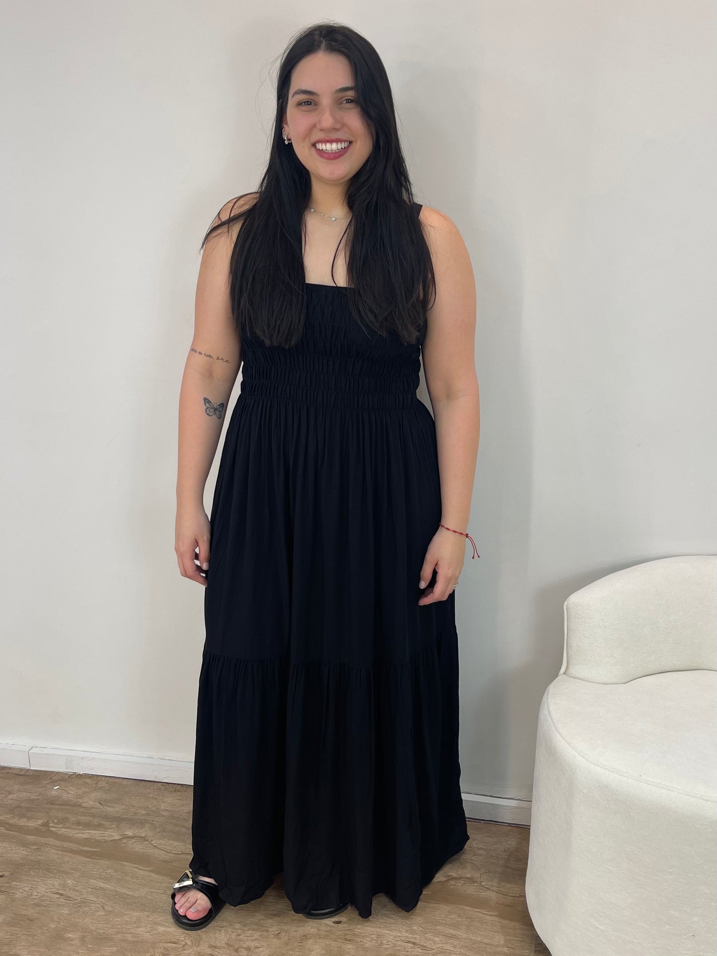 Vestido Bella Lastex Liso