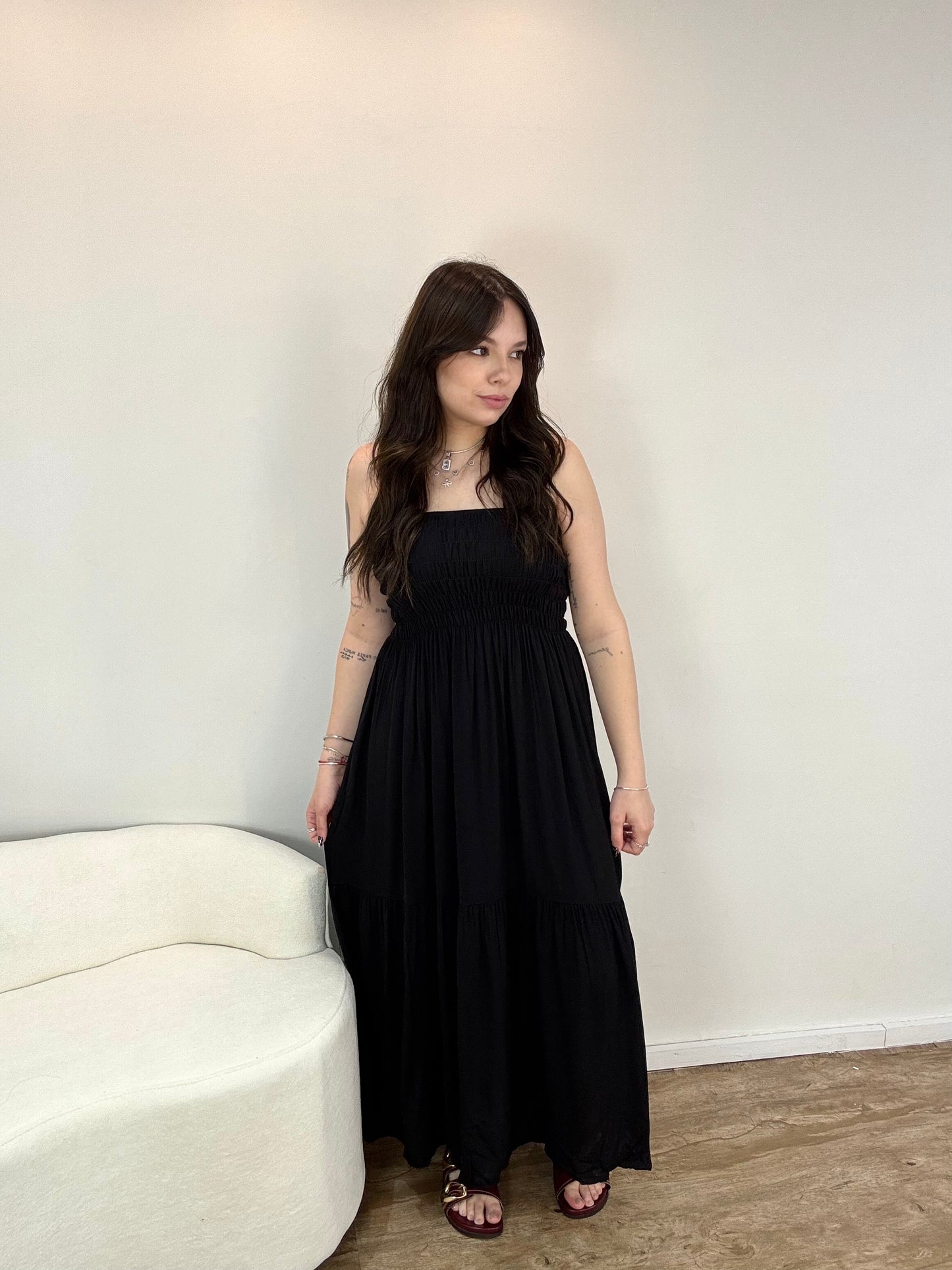 Vestido Bella Lastex Liso