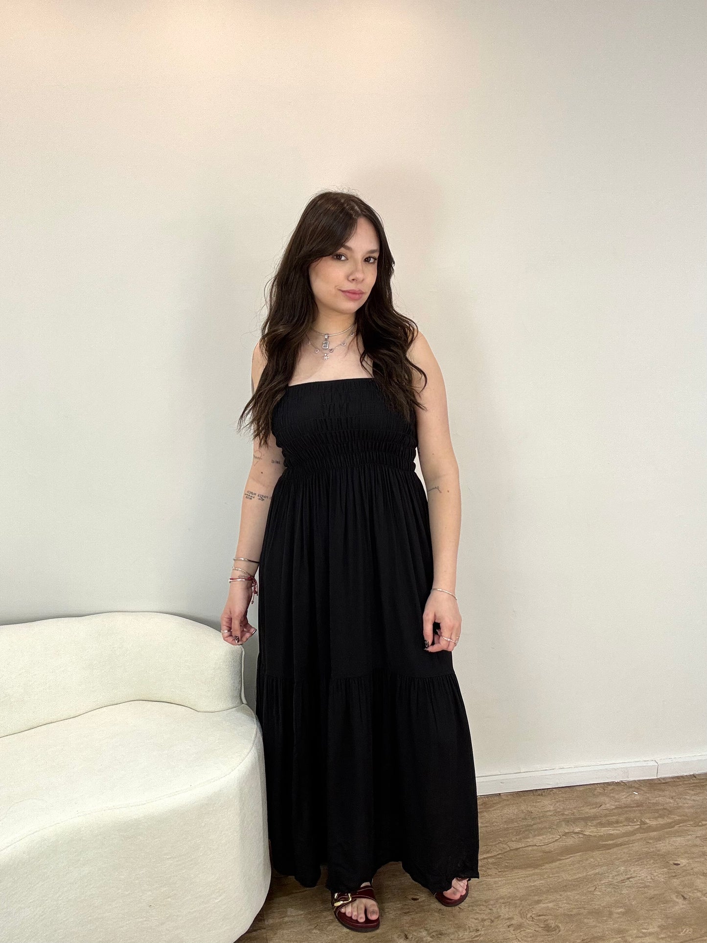 Vestido Bella Lastex Liso