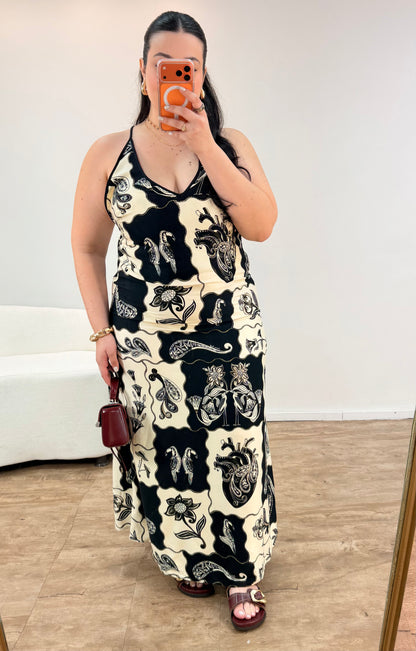 Vestido Alcinha Patch Tropical Farm