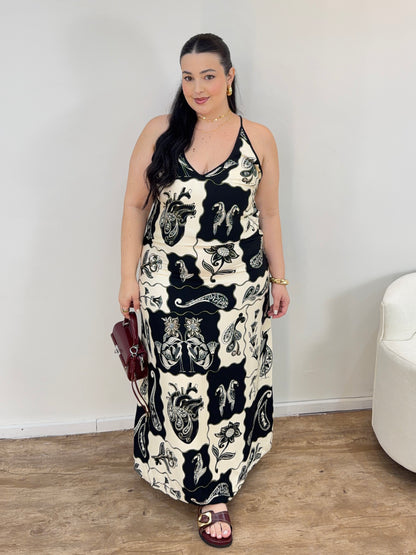 Vestido Alcinha Patch Tropical Farm