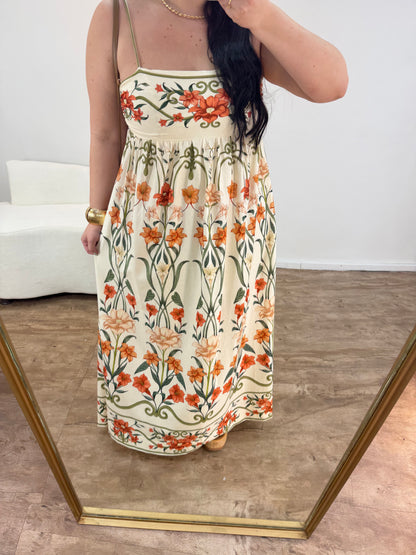 Vestido Cropped Estampado Recanto De Flor Farm