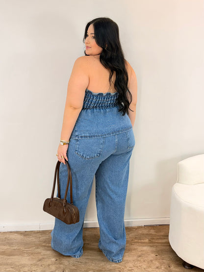 Conjunto Jeans Bata Tomara que Caia Helô