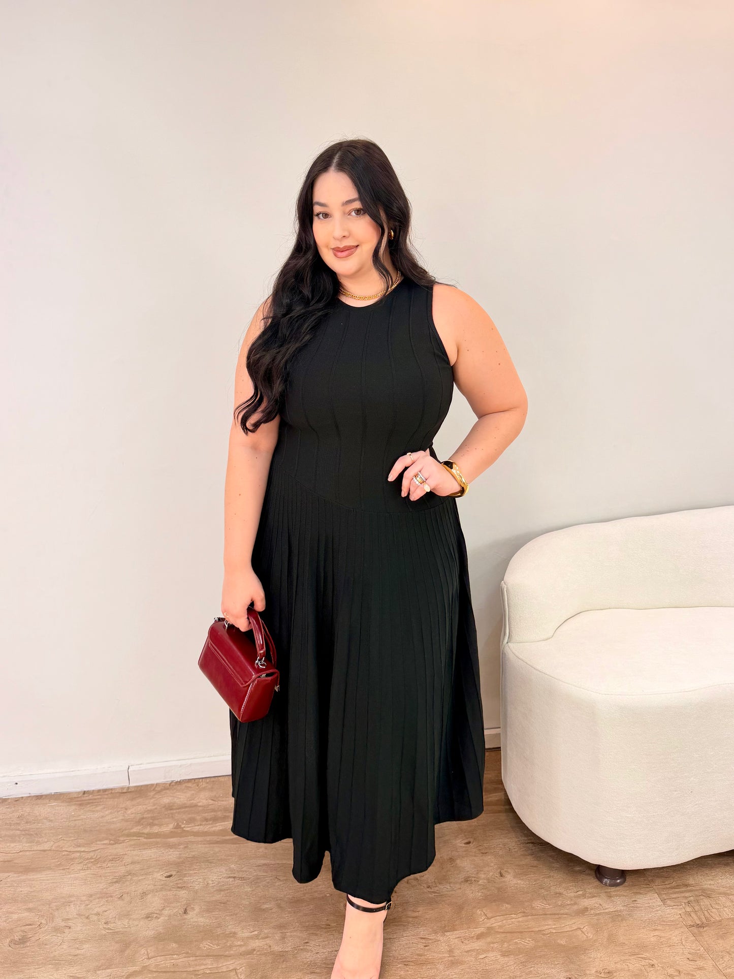 Vestido em Tricot Midi Diana