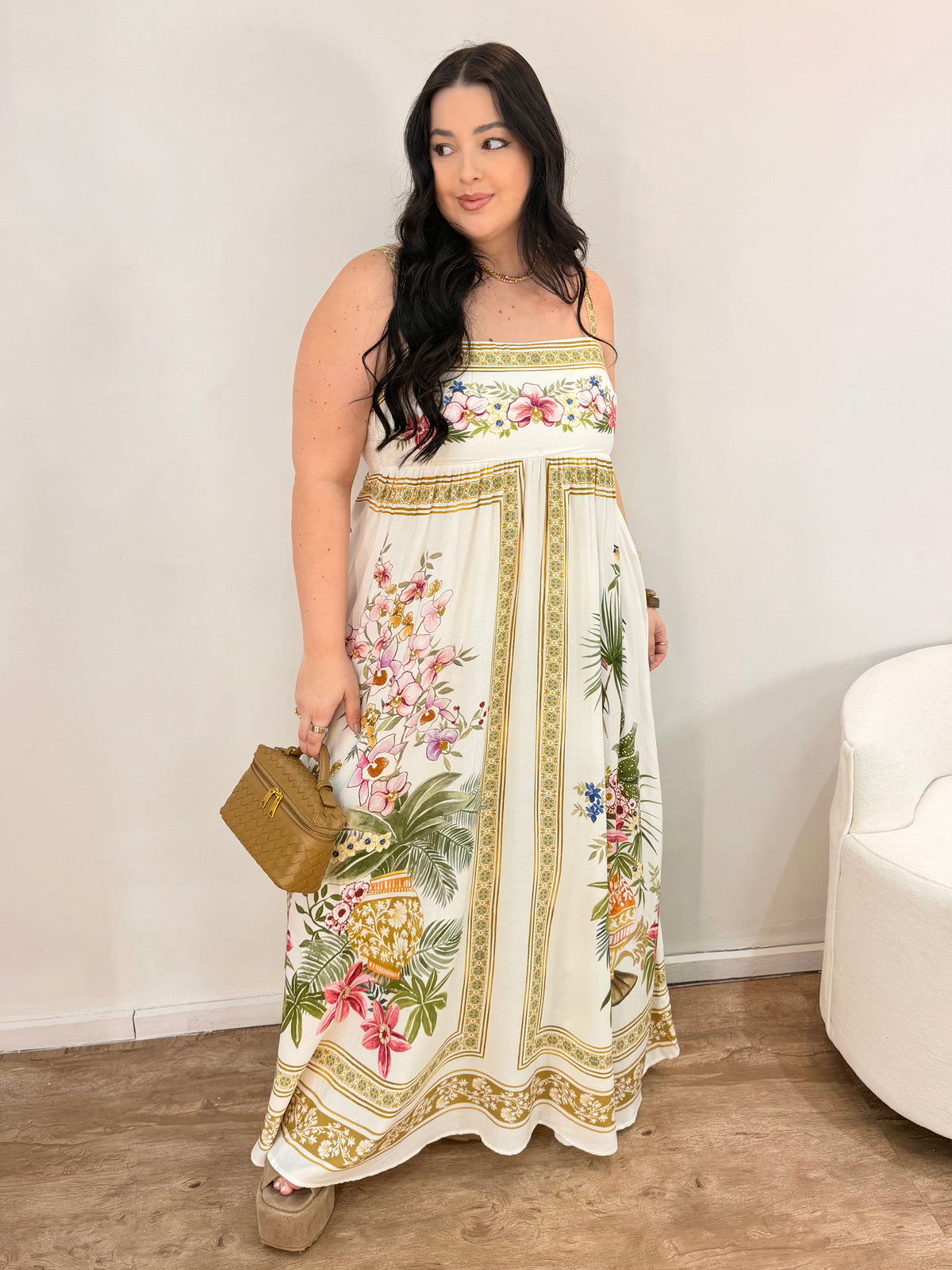 Vestido Jardim Oriental Farm