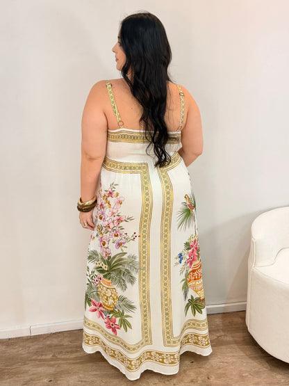 Vestido Jardim Oriental Farm