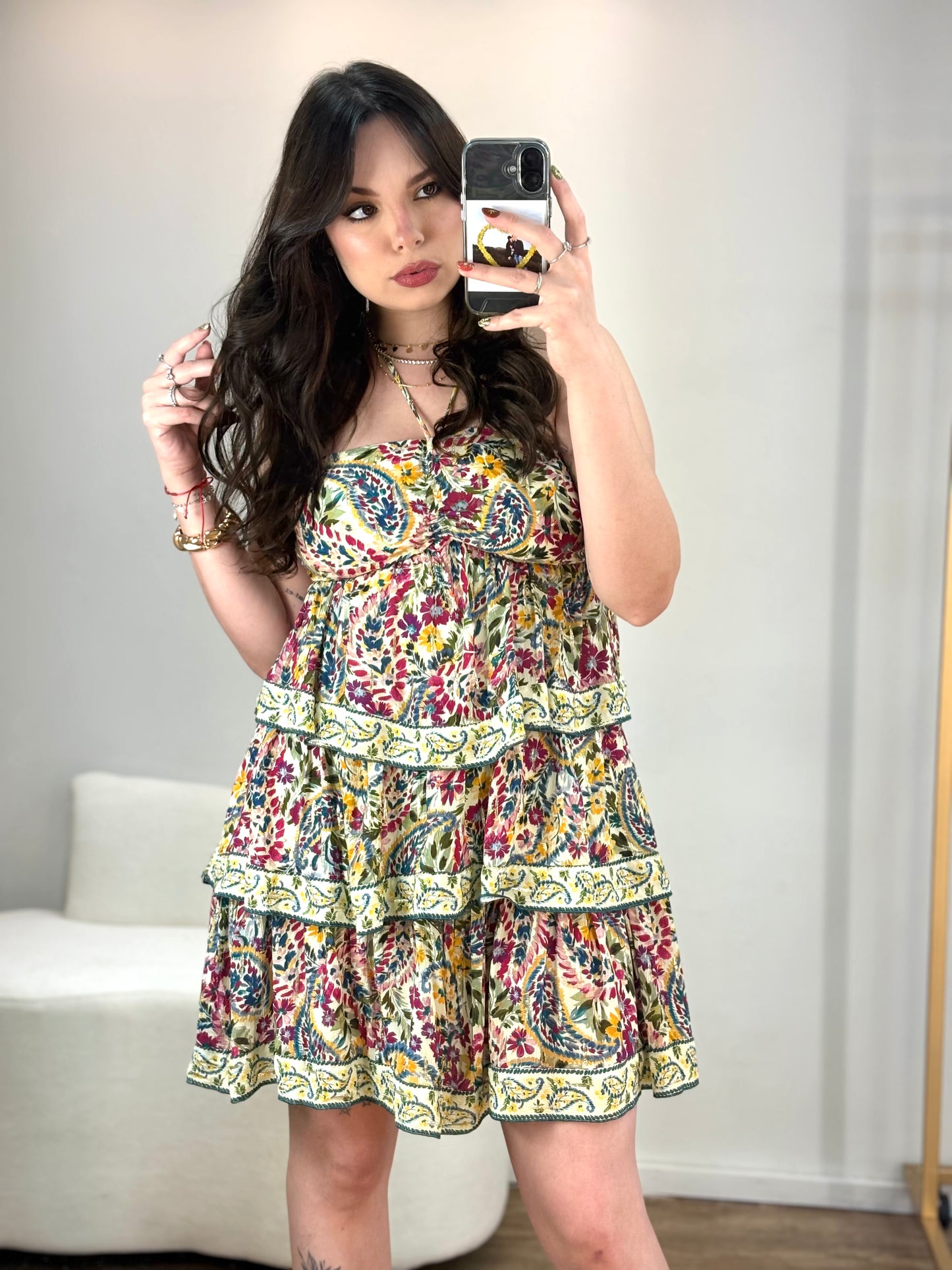 Vestido Curto Brisa de Flor Farm