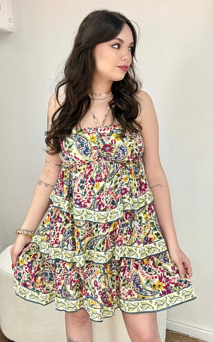 Vestido Curto Brisa de Flor Farm