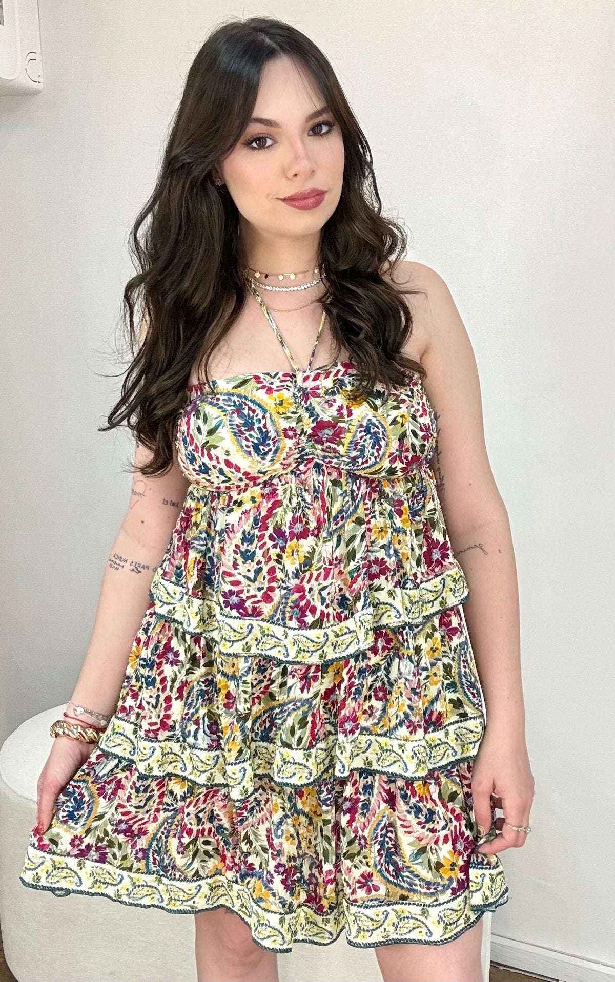Vestido Curto Brisa de Flor Farm