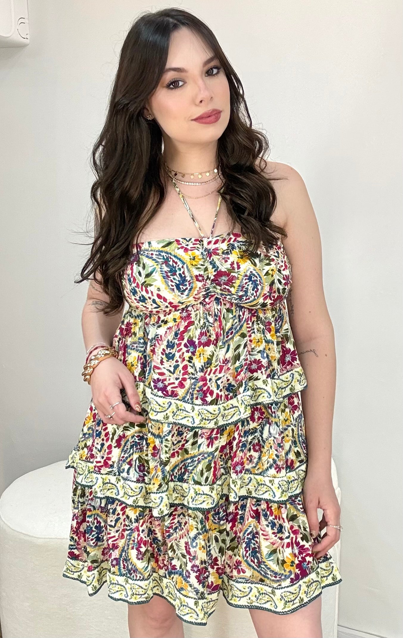 Vestido Curto Brisa de Flor Farm