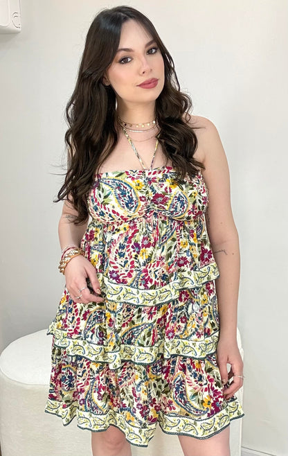 Vestido Curto Brisa de Flor Farm