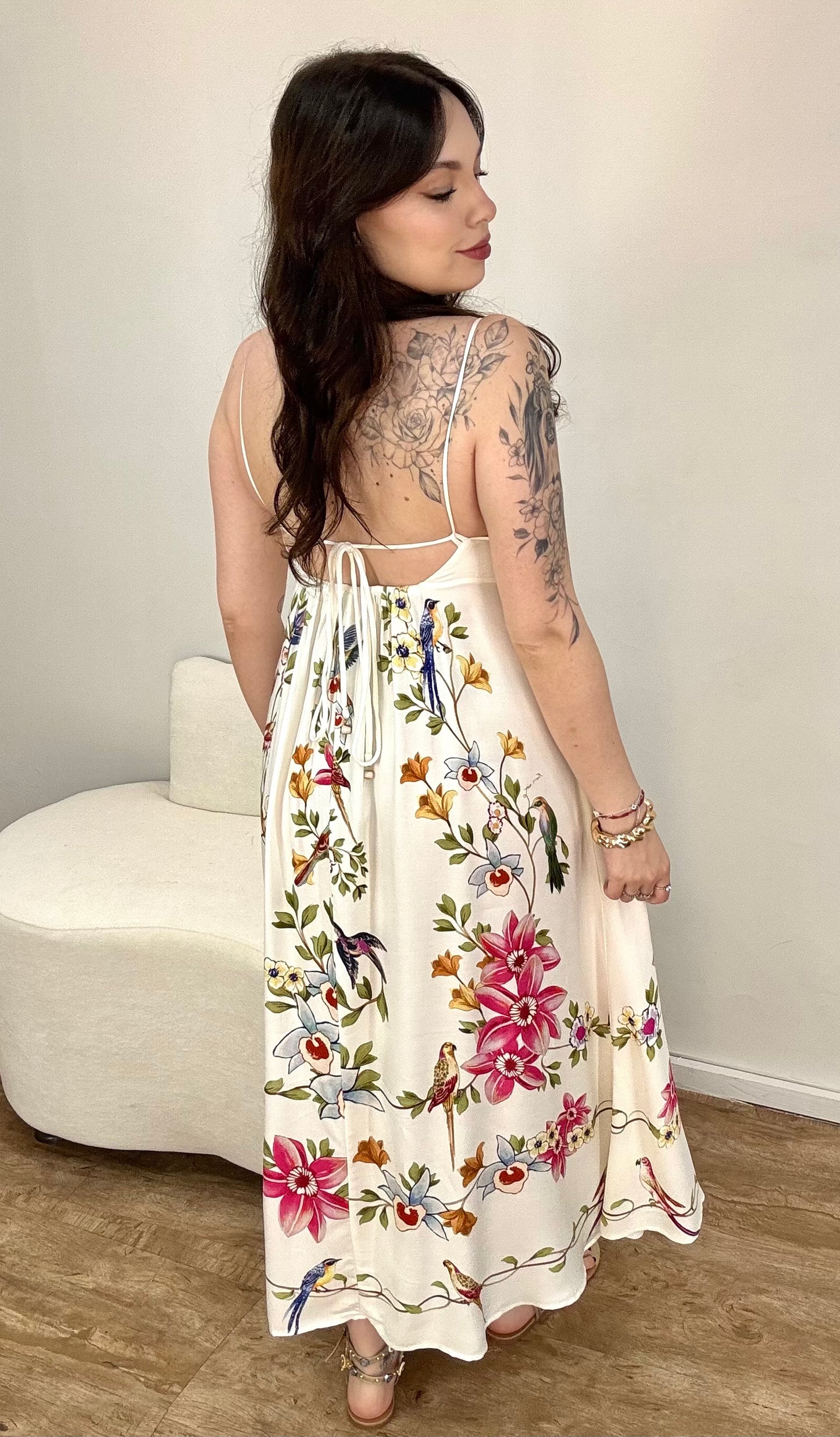 Vestido Longo Voo em Flor Farm