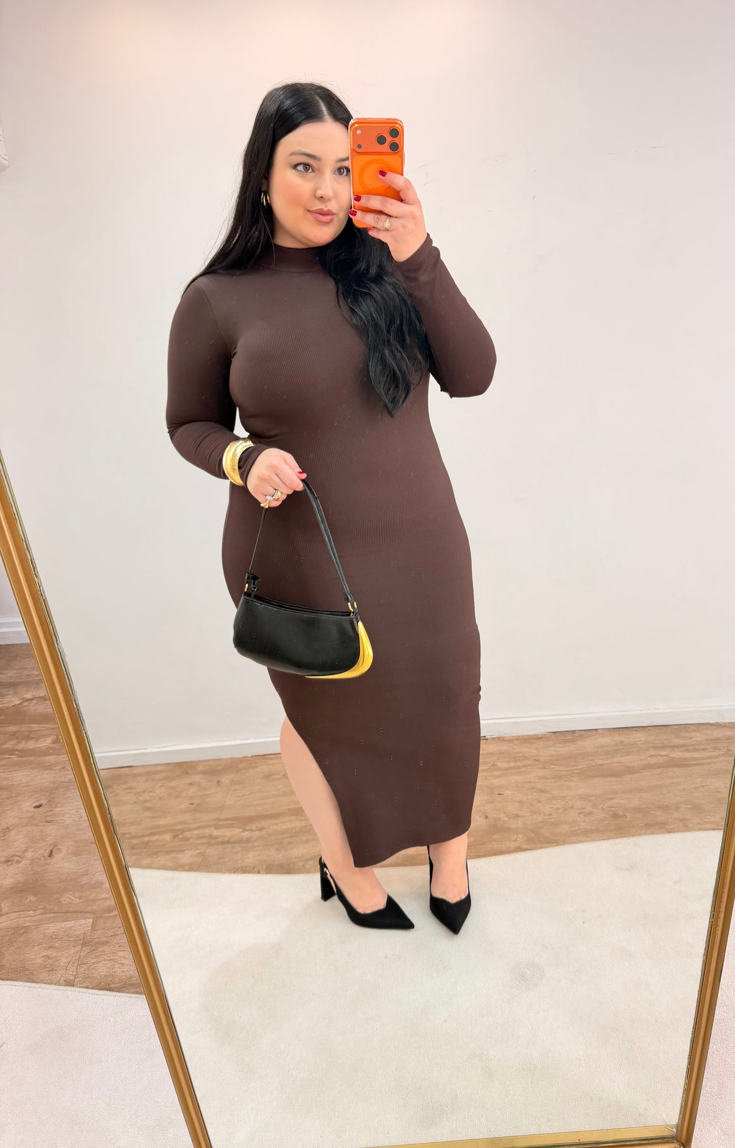 Vestido Térmico Midi Canelado