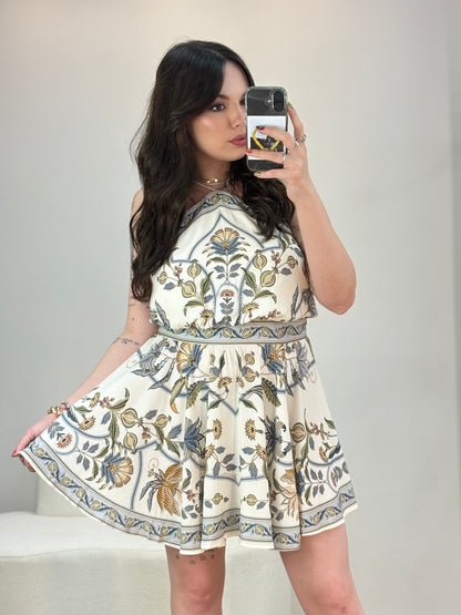 Vestido Curto Flor do Deserto Farm