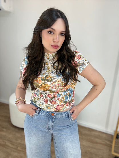 Blusa de Renda Jardim Veraneio Farm