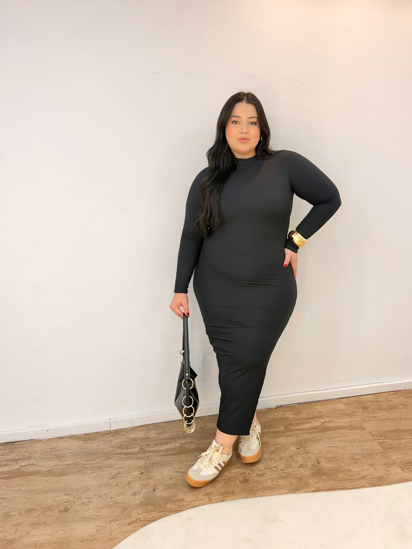 Vestido Térmico Midi Canelado
